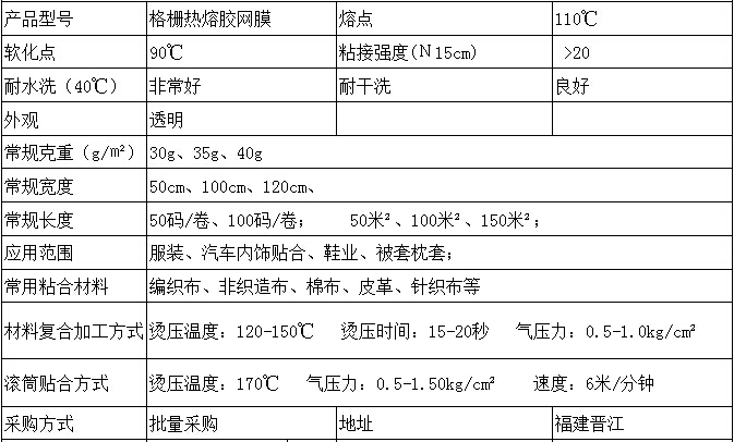 热熔格栅网膜